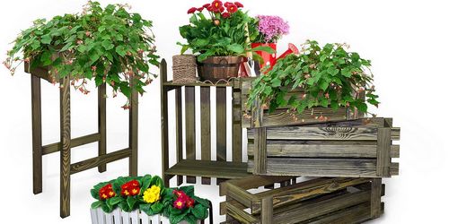Балконные ящики для цветов и металлические держатели