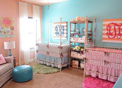 Детская комната для двойни – какой она должна быть?