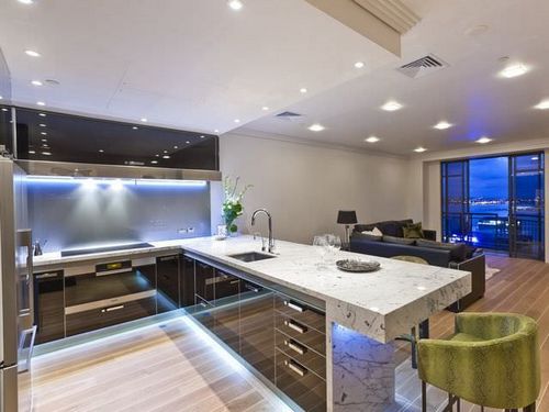 Дизайн кухни столовой гостиной в частном доме: фото и видео