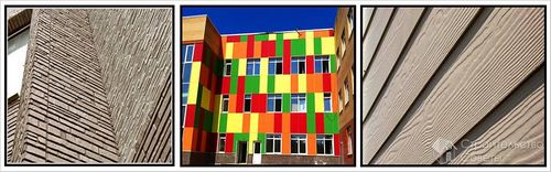 Фиброцементные фасадные панели - отделка фасада фиброцементными фасадными панелями + фото