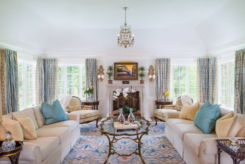 Интерьер гостиной в стиле прованс: цвет, отделка, мебель, декор