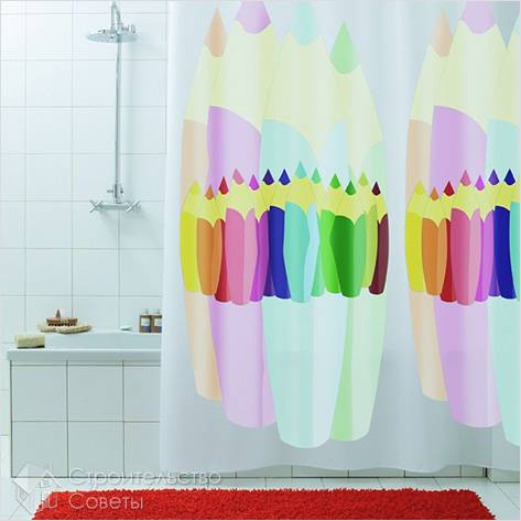 Как повесить занавеску в ванной - вешаем штору