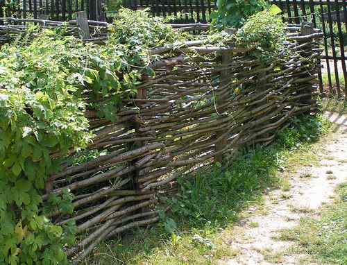 Как сделать плетеный забор своими руками.