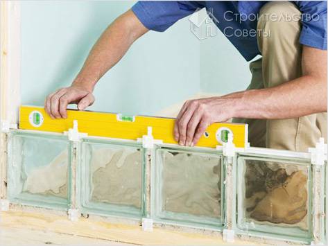 Как установить стеклянные блоки - инструкция по монтажу стеклоблоков