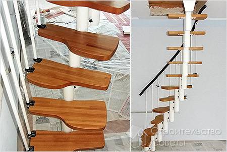 Конструкция винтовых лестниц