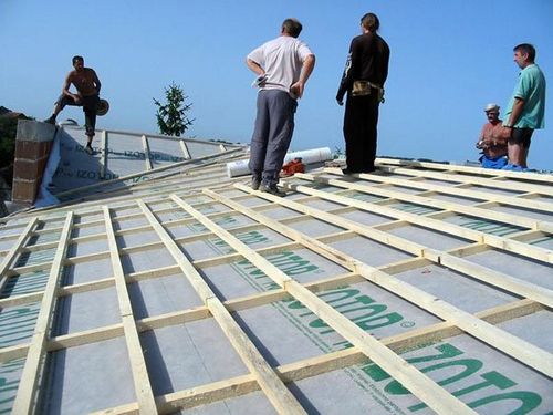 Монтаж кровли из композитной черепицы своими руками.