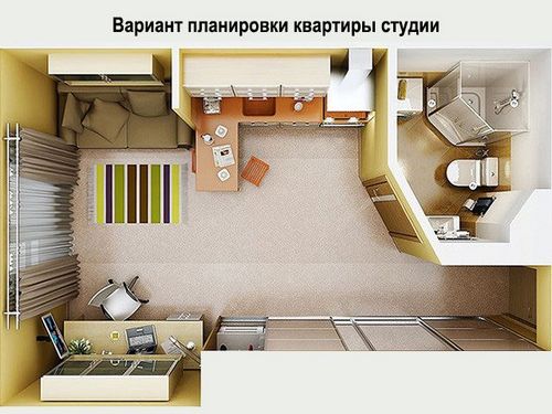 Планировка квартиры студии: фото примеры и варианты