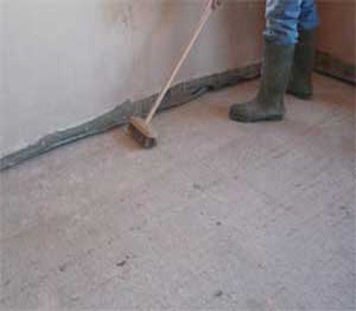 Укладка линолеума на бетонный пол: инструкция