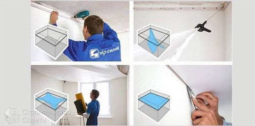 Установка натяжного потолка в ванной - как установить натяжной потолок в ванной