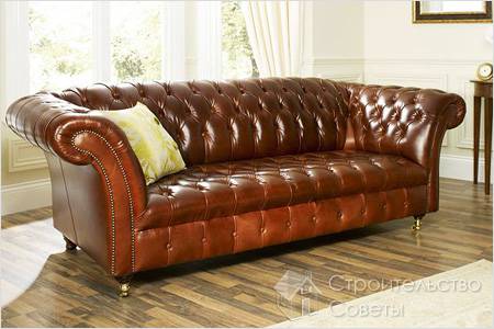 В какой интерьер идеально впишется кожаный диван