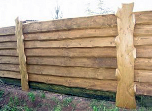 Забор из горбыля своими руками - инструкция по строительству забора