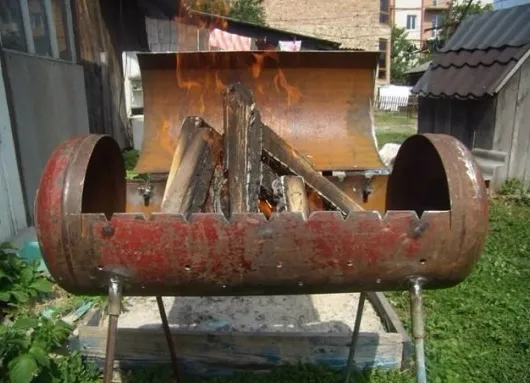 Мангал из газового баллона своими руками: инструкция и особенности