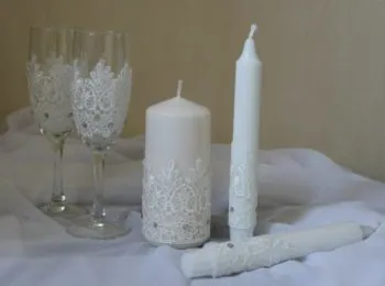 Свадебные свечи своими руками: мастер класс и декор пошагово