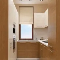 вариант яркого интерьера окна на кухне картинка