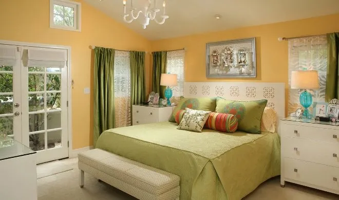 Выбор цветовой палитры картины и стилистика спальной комнаты